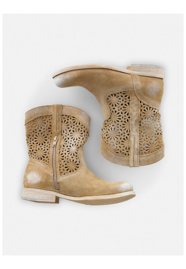 FELMINI Stiefelette Leder Hellbraun