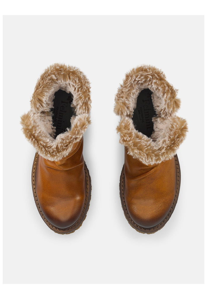 FELMINI Stiefelette Leder Hellbraun