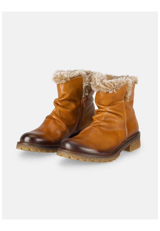 FELMINI Stiefelette Leder Hellbraun