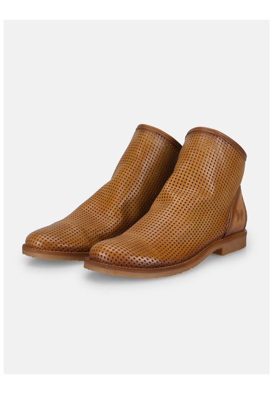 FELMINI Stiefelette Leder Mittelbraun