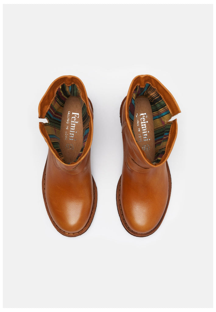 FELMINI Stiefelette Leder Mittelbraun