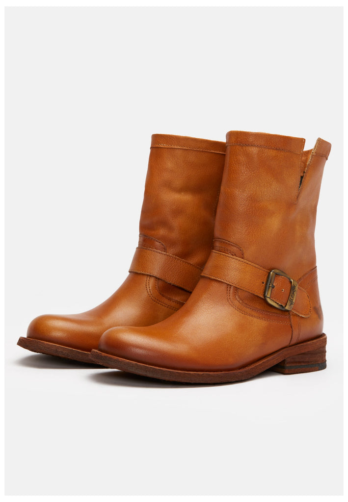 FELMINI Stiefelette Leder Mittelbraun