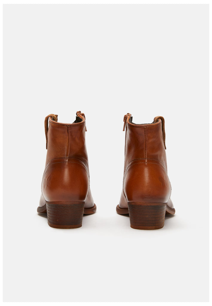 FELMINI Stiefelette Leder Mittelbraun