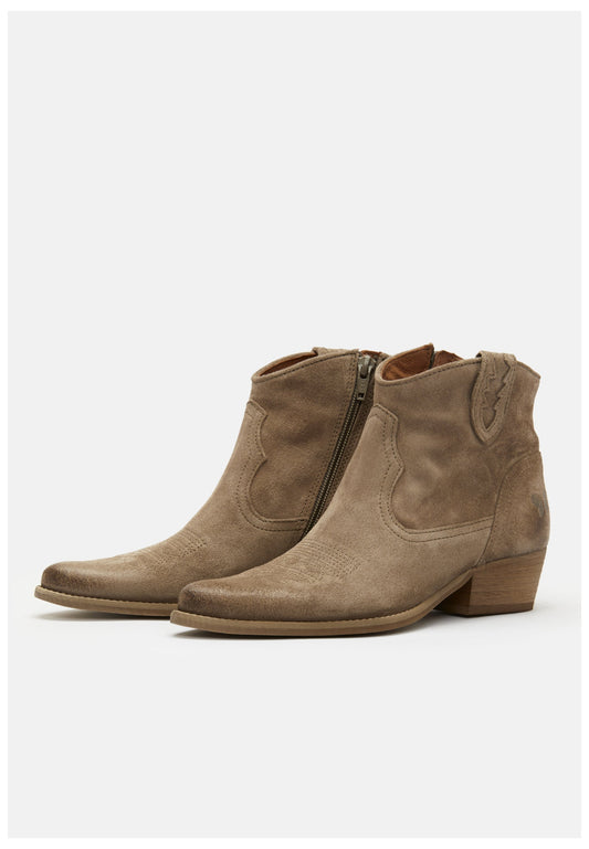 FELMINI Stiefelette Leder Mittelgrau