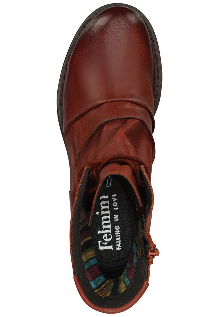 FELMINI Stiefelette Leder Rotbraun