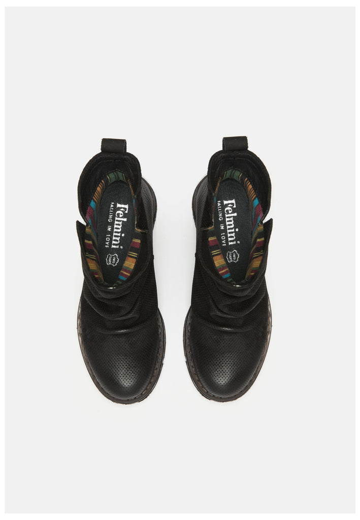 FELMINI Stiefelette Leder Schwarz