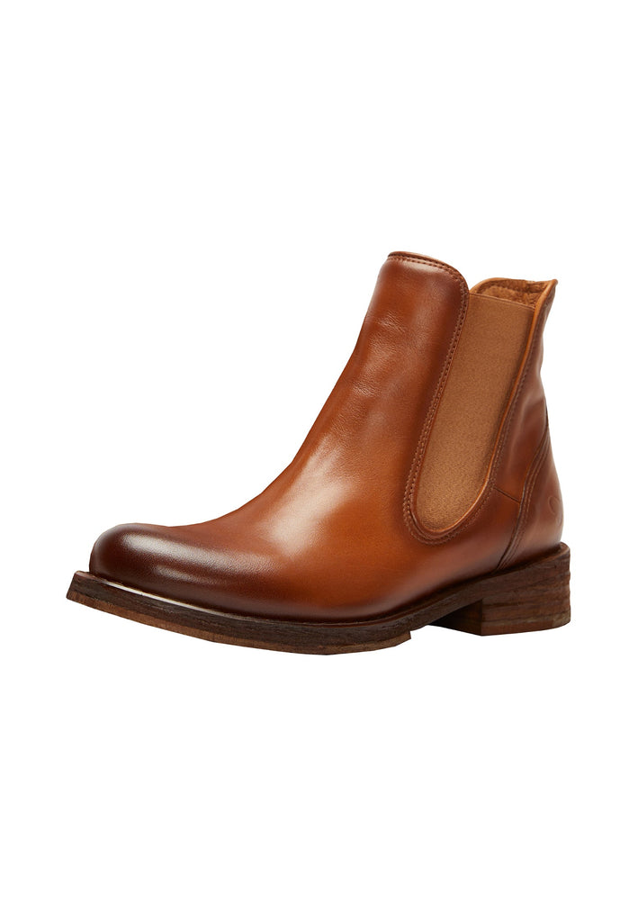 FELMINI Stiefelette Leder/Textil Mittelbraun