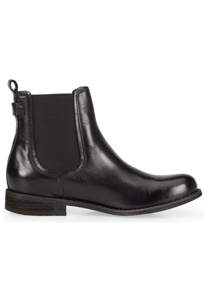 FELMINI Stiefelette Leder/Textil Schwarz