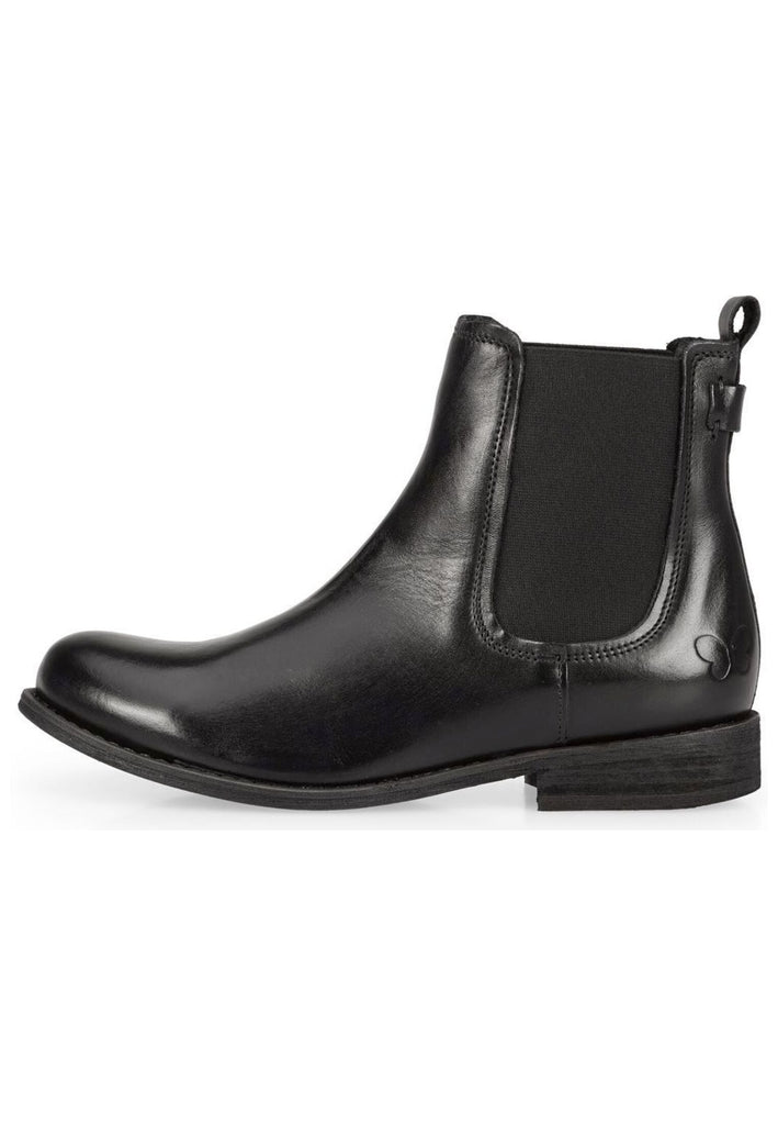 FELMINI Stiefelette Leder/Textil Schwarz