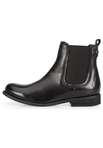 FELMINI Stiefelette Leder/Textil Schwarz