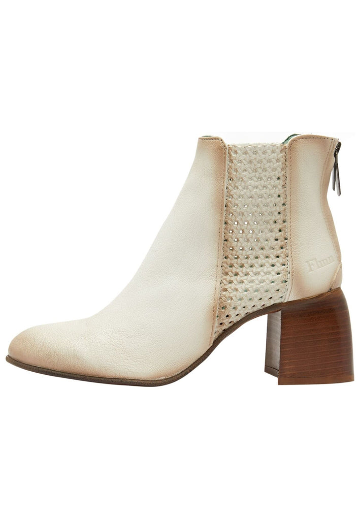 FELMINI Stiefelette Leder Weiß Kombi