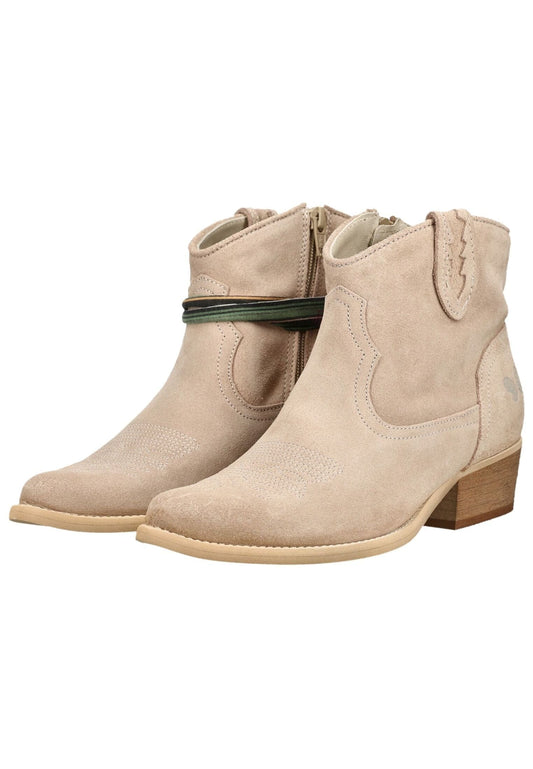 FELMINI Stiefelette Veloursleder Beige