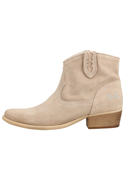 FELMINI Stiefelette Veloursleder Beige