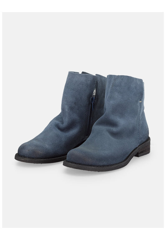 FELMINI Stiefelette Veloursleder Blau