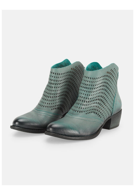 FELMINI Stiefelette Veloursleder Blau