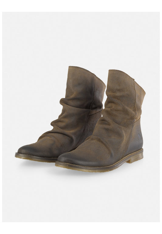 FELMINI Stiefelette Veloursleder Braun
