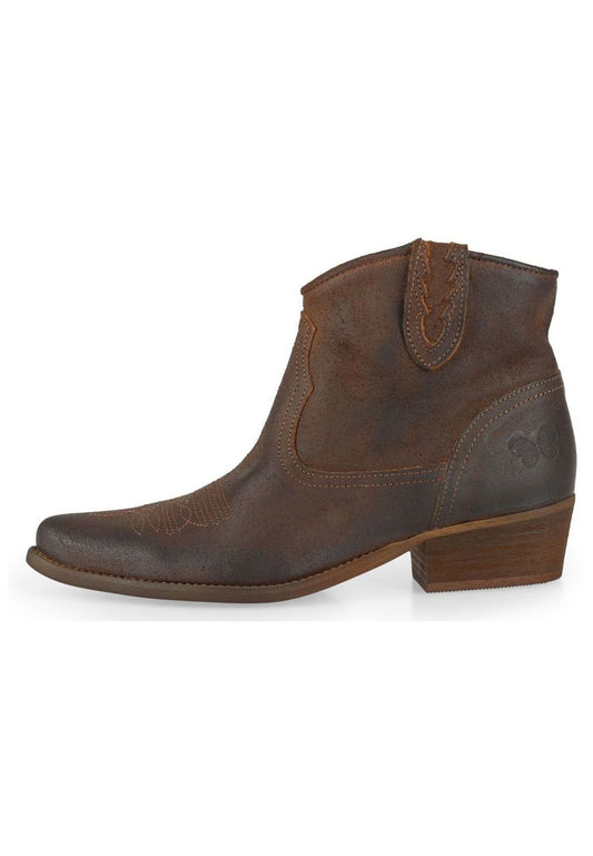 FELMINI Stiefelette Veloursleder Braun