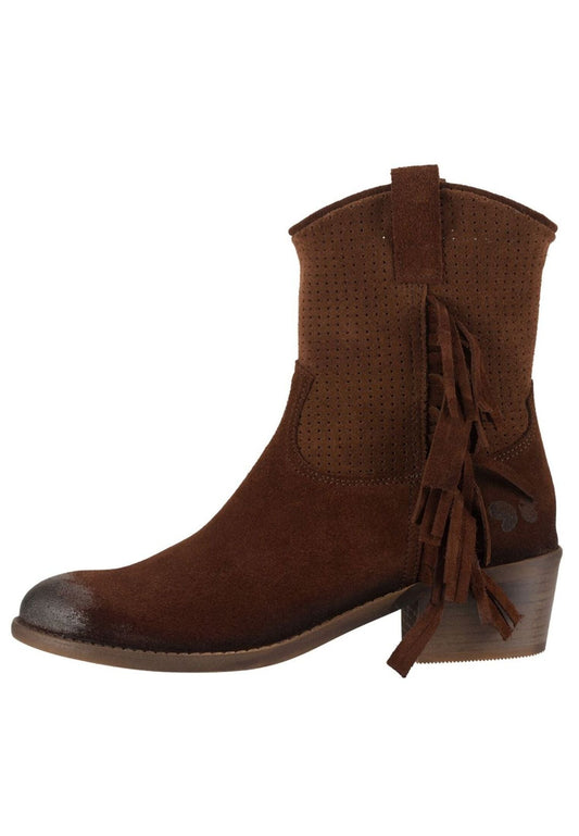 FELMINI Stiefelette Veloursleder Braun