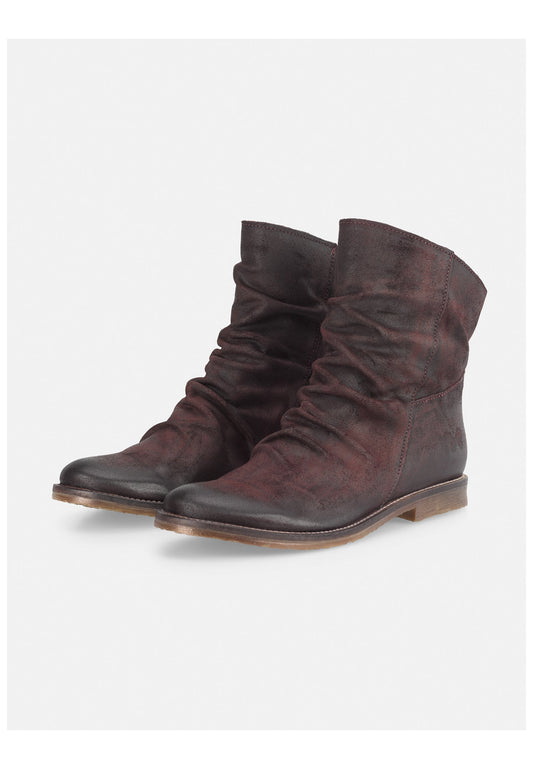 FELMINI Stiefelette Veloursleder Braun/Braun