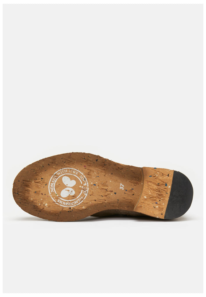 FELMINI Stiefelette Veloursleder Braun/Grau