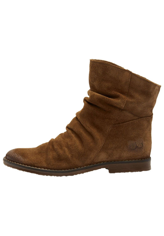 FELMINI Stiefelette Veloursleder Dunkelbraun