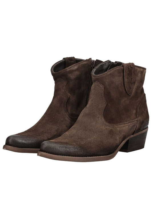 FELMINI Stiefelette Veloursleder Espresso