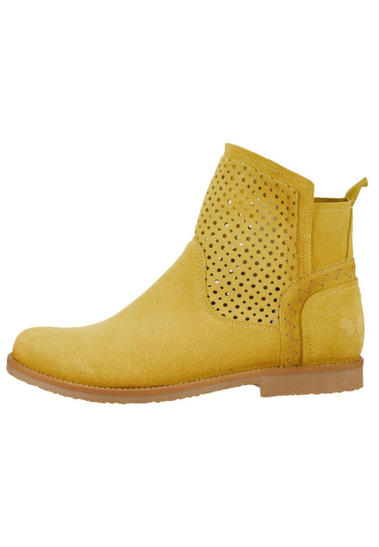FELMINI Stiefelette Veloursleder Gelb