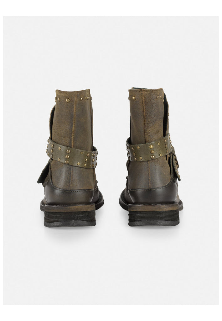 FELMINI Stiefelette Veloursleder Grün