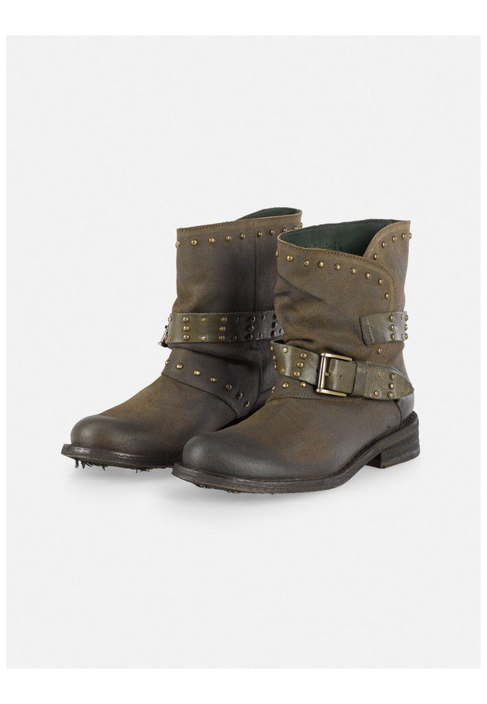 FELMINI Stiefelette Veloursleder Grün