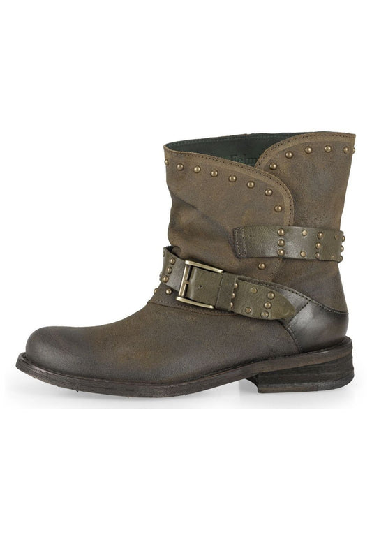 FELMINI Stiefelette Veloursleder Grün