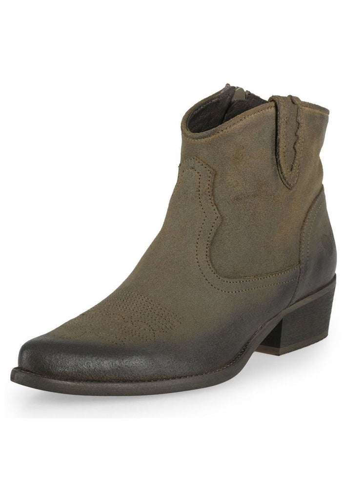 FELMINI Stiefelette Veloursleder Grün