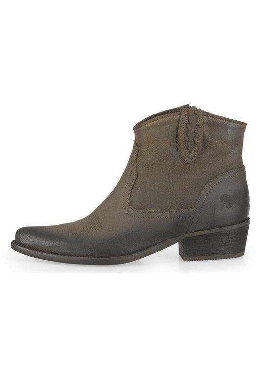 FELMINI Stiefelette Veloursleder Grün