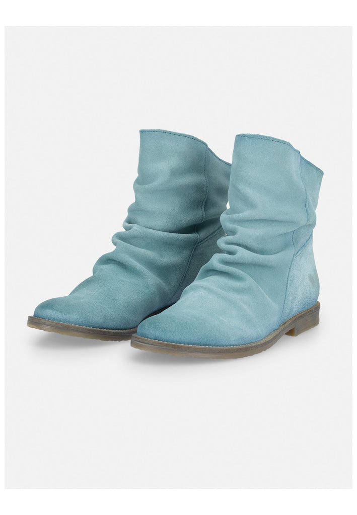 FELMINI Stiefelette Veloursleder Hellblau