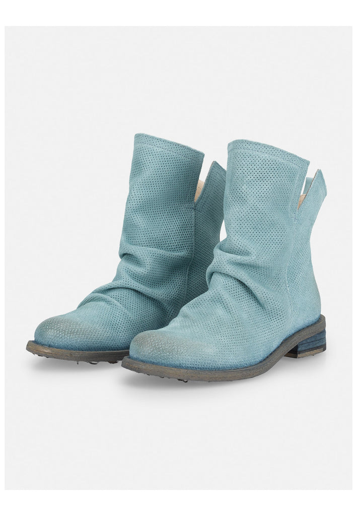 FELMINI Stiefelette Veloursleder Hellblau