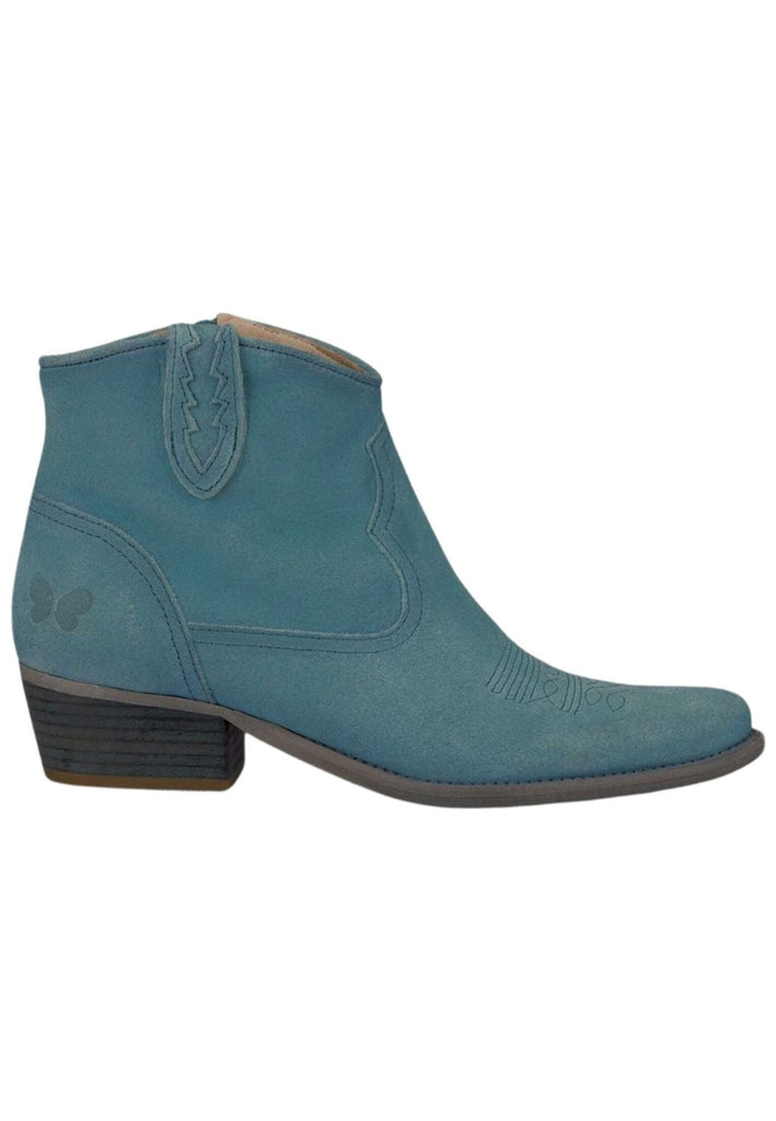 FELMINI Stiefelette Veloursleder Hellblau