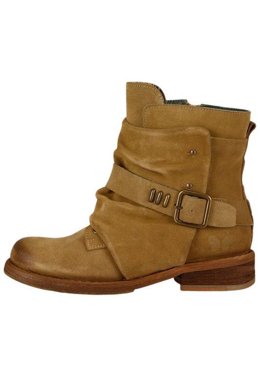 FELMINI Stiefelette Veloursleder Hellbraun