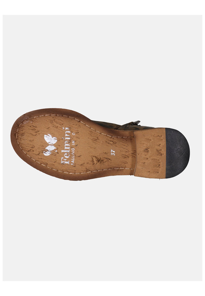 FELMINI Stiefelette Veloursleder Leopard