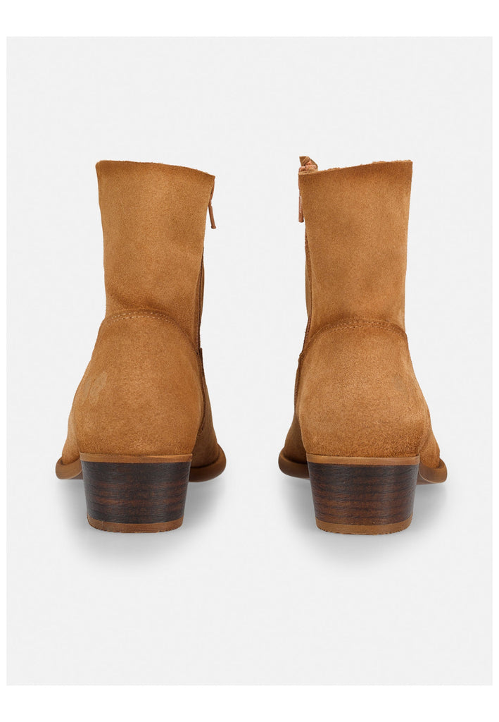 FELMINI Stiefelette Veloursleder Mittelbraun