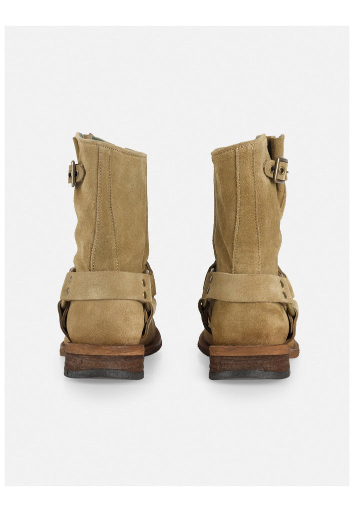 FELMINI Stiefelette Veloursleder Mittelbraun