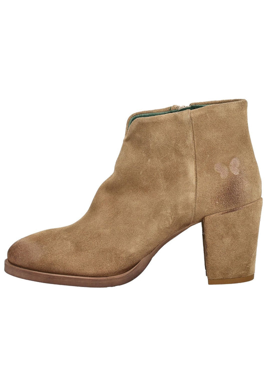 FELMINI Stiefelette Veloursleder Mittelbraun