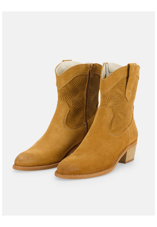 FELMINI Stiefelette Veloursleder Sand