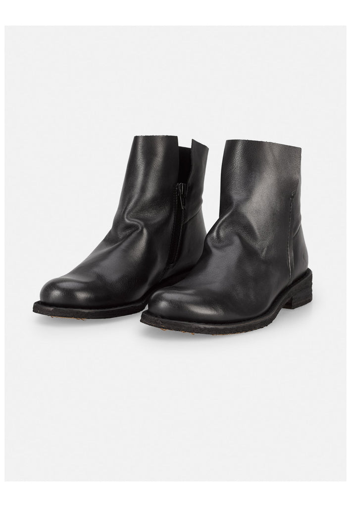 FELMINI Stiefelette Veloursleder Schwarz