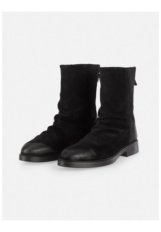 FELMINI Stiefelette Veloursleder Schwarz