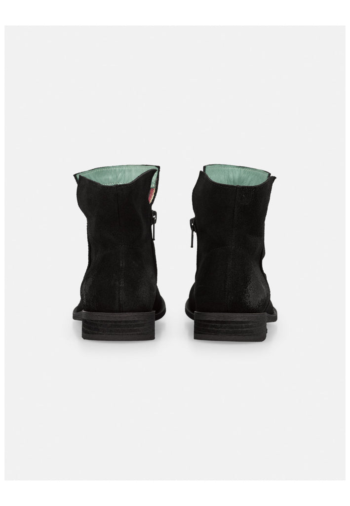 FELMINI Stiefelette Veloursleder Schwarz