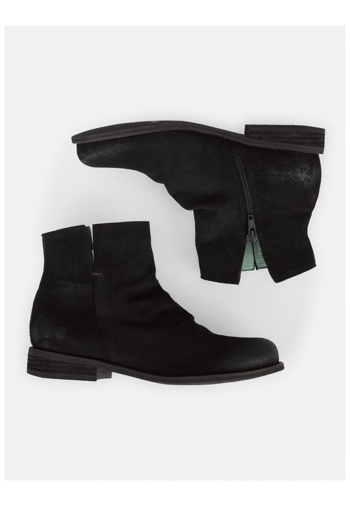 FELMINI Stiefelette Veloursleder Schwarz