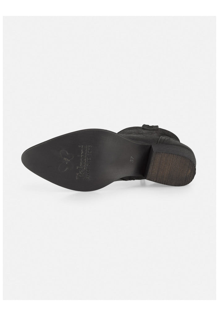 FELMINI Stiefelette Veloursleder Schwarz