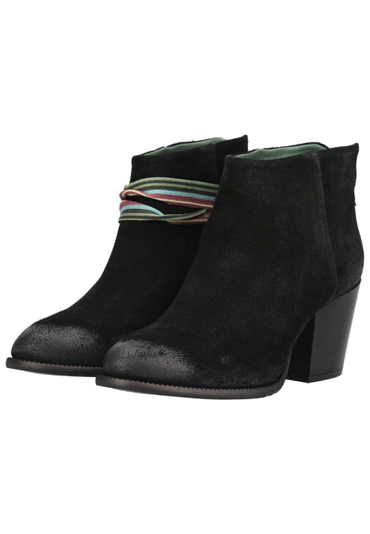FELMINI Stiefelette Veloursleder Schwarz
