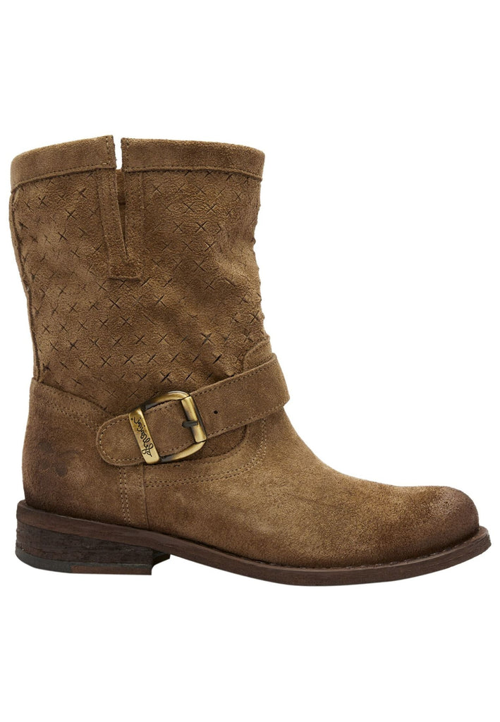 FELMINI Stiefelette Veloursleder Stone