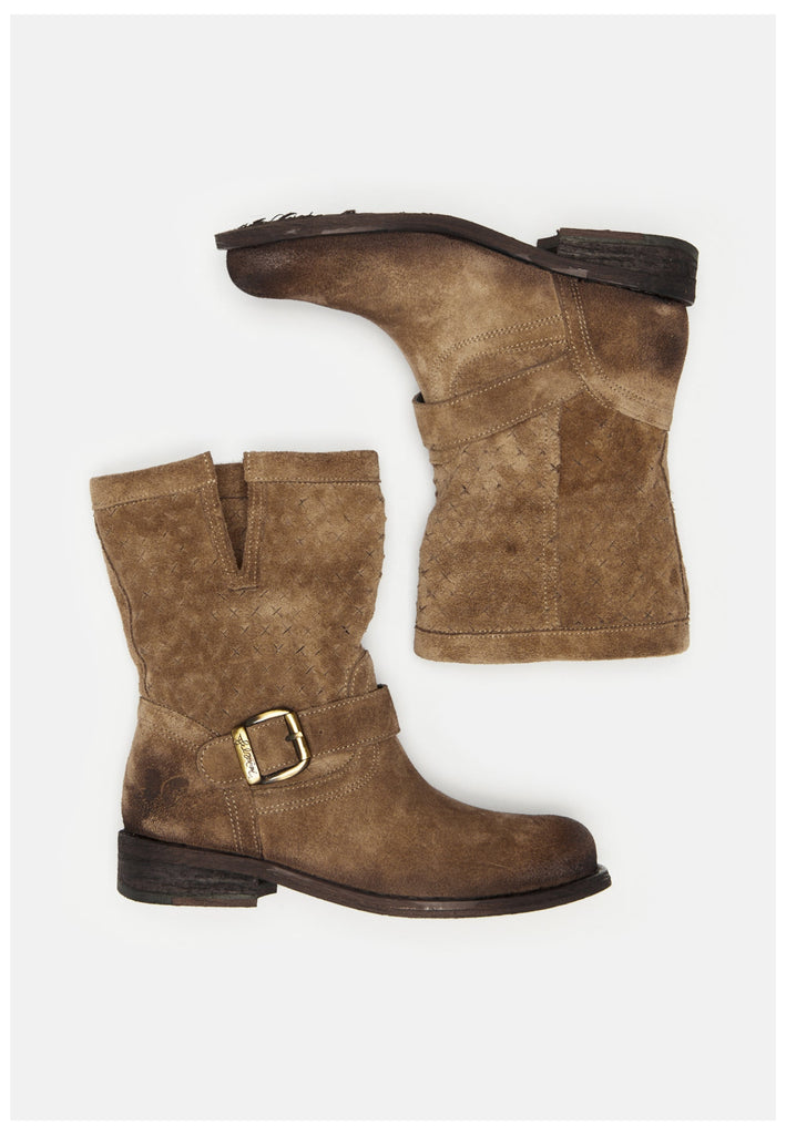 FELMINI Stiefelette Veloursleder Stone