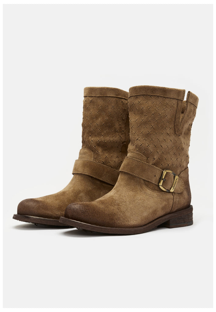 FELMINI Stiefelette Veloursleder Stone